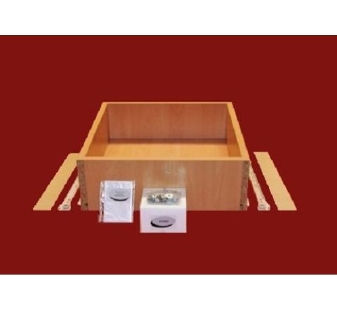 Standard Runner Bedroom Drawer Box - 300mm Deep x 250mm High x 500mm Wide